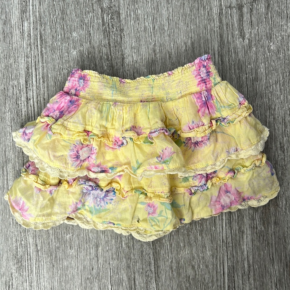 Loveshackfancy floral girls skirt